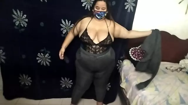 chubby bbw girl changing clothes