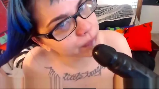 Super Horny Chubby Inked Emo Ready For Heavy Orgasm