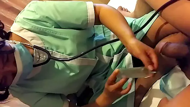 Japan Krankenschwester, Japanische Klinik, Sperma Klinik, Ärztin Handschuhe, Japan Vierer