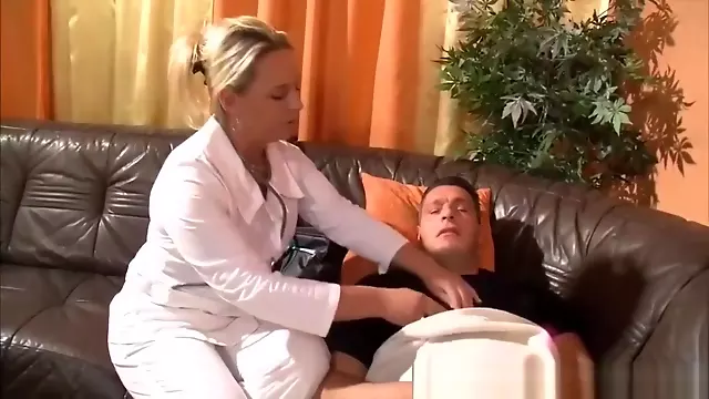 327 Busty German Nurse Rides Patient's Dick