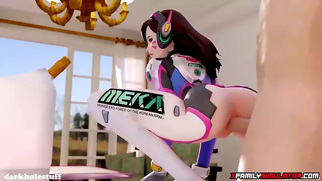 Sexually Attractive rump Dva and other heroes get fornicateed hard
