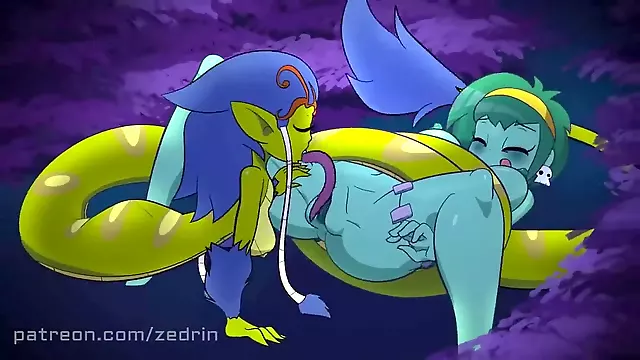 Shantae x rottytops, rottytop, lesbian fucked