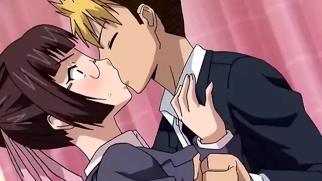 Anime guy forcing cute babe into hard fuck