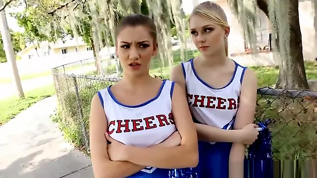 Cheerleader Teens Visit The Coach At Home To Change His Mind