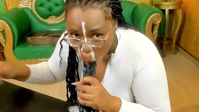 CHubby africa blowjob