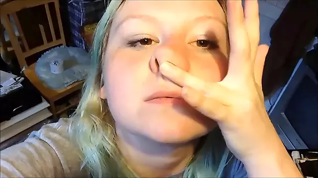 Picking Her Nose