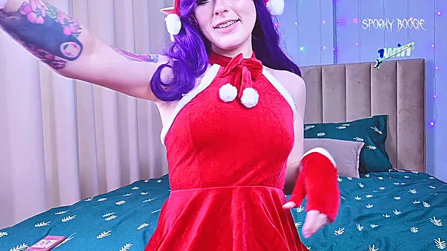 Misato Katsuragi gives you a special Christmas gift by letting you cum inside her pussy!