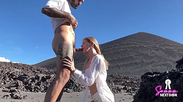 Public Sex - We Hiked A Volcano And He Erupted In My Mouth - Sammmnextdoor Date Night #13