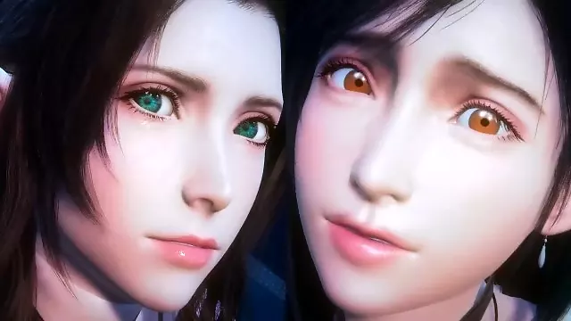 Final Fantasy 7 Futa - Tifa and Aerith - Tram sex (1/2)