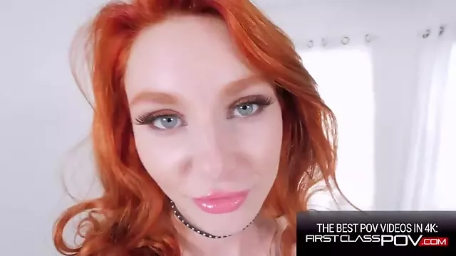 Stunning Redhead Lacy Lennon Tight Pussy Stretching POV