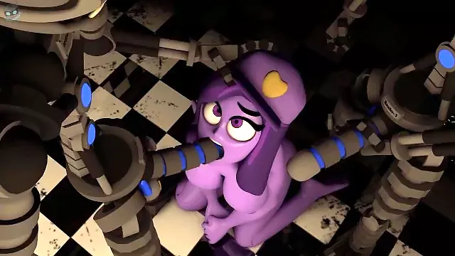 purple girl gets fucked by two endo