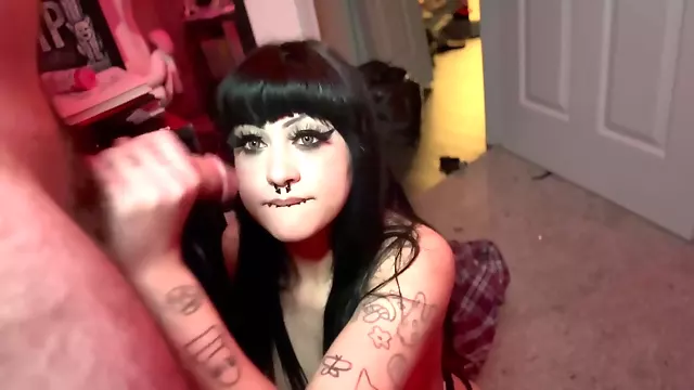 Goth Girl Sucks Dick