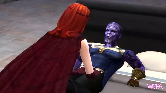 Thanos and Scarlet Witch