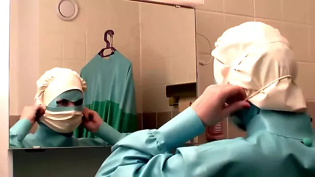 Surgical nurse, surgical, latex gloves