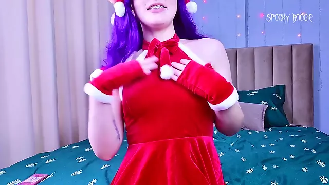 Misato Katsuragi has a special Christmas surprise for you! She seduces you and makes you explode inside her tight pink pussy!
