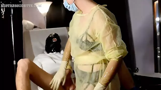 Nurse gloves, nurse handjob