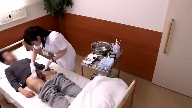 Asiatische Krankenschwestern, Asian Japanese Pflegerin, Asia Voyeur, Handjob Klinik, Japan Sperma