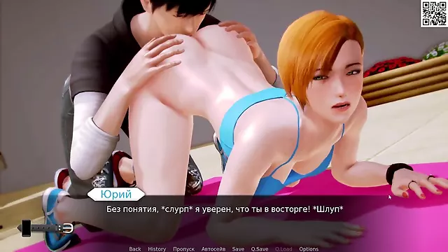 Finale of Waifu Academy Gameplay - Part 13: Public yoga session with a seductive hentai mummy