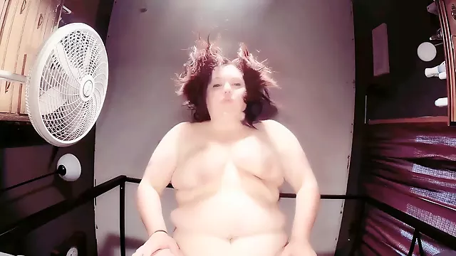 BBW PAWG MILF with big booty spreads legs and masturbates in remastered video