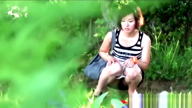 Asians squat and piss