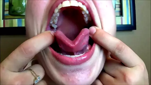 Caughing, teeth fetish tongue, tongue fetish ebony