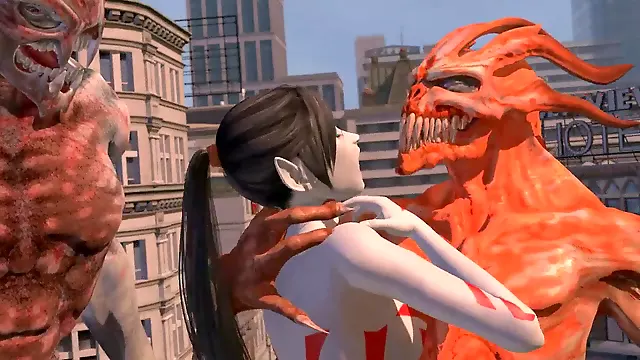 Hentai 3D Monstre, Animation, Ejac Pipe, Fellation Gorge Profonde, Bonne Pipe, Blowjob Ejaculation