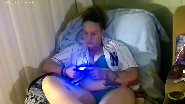 Gamer Girl Smoking Cigarettes In Bra And Panties Part 7 (close Up)visit Her Channel For Other Videos