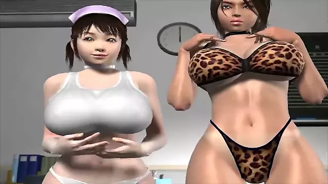 انمى 3D, ممرضات ياباني, هنتاي كبير الثدي, ياباني ابزاز كبيرة, دكتورفحص الثدي, عياده يابانيه