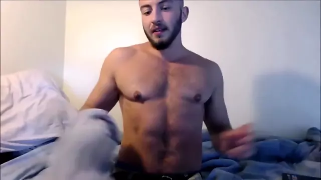 Muscular Transman FTM Stripping, Hard Pussy Fuck with Dildo