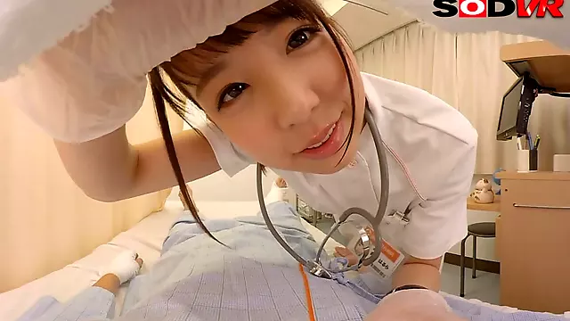 Is Your Nurse Tempting You with See-Through Panties?! Part 1 - Asian Uniform Handjob