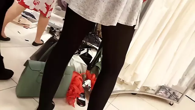 Sexy girl in super mini petticoat and black tights
