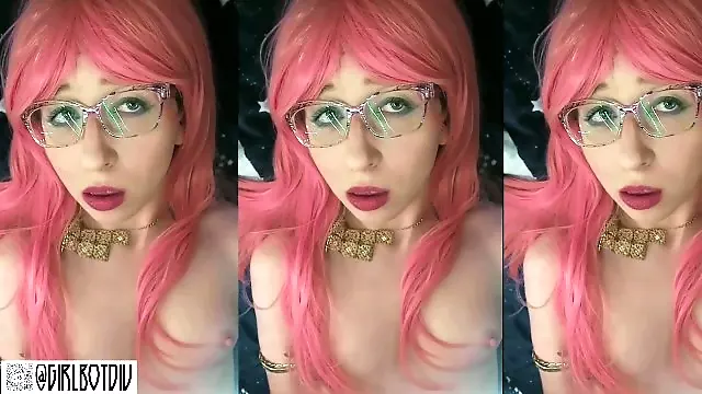 Pink Haired E Phrodite Beautiful Agony Orgasm
