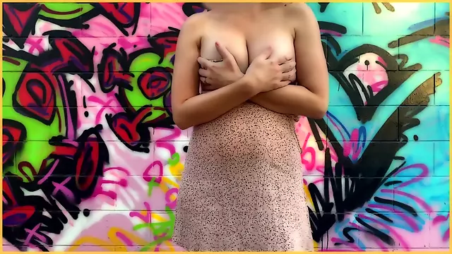 Wife Flashing Big Tits And Pussy In Public Strip Public Exhibitionist
