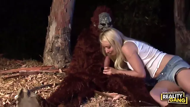 missy woods takes on Bigfoot