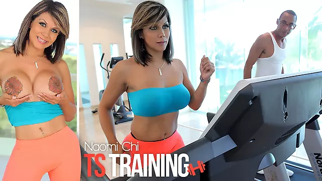 Naomi Chi in TS Training - IKillItTs
